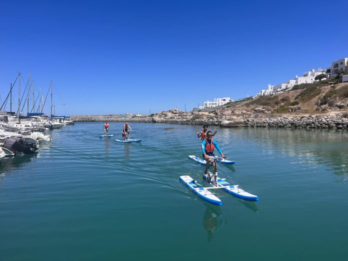 6b Tour de Lagune anyone3 Cycle on water at Langebaan